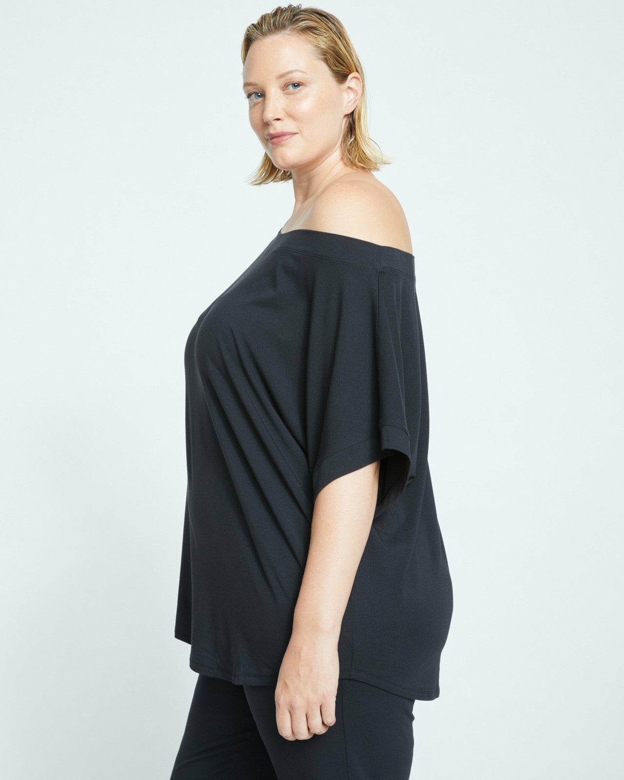Universal Standard UltimateS Dolci Short Sleeve Top - Black