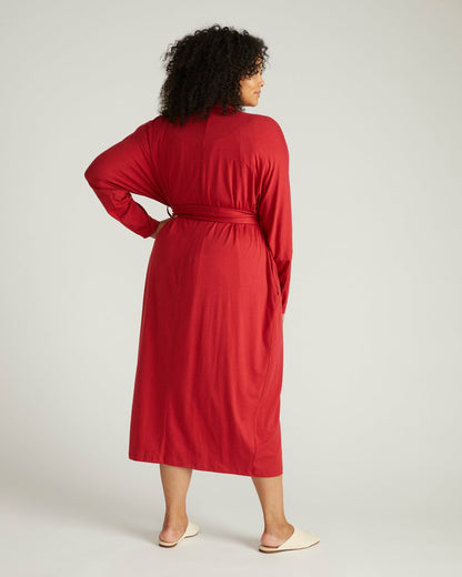 Universal Standard Daphne Lounge Robe - Raspberry
