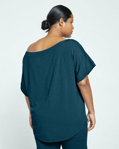 Universal Standard UltimateS Dolci Short Sleeve Top - Deep Sea