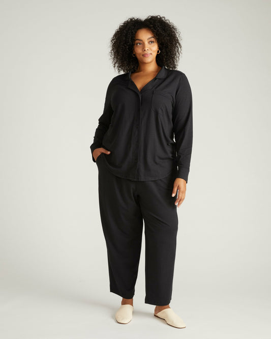 Universal Standard Panama Pajama Set - Black