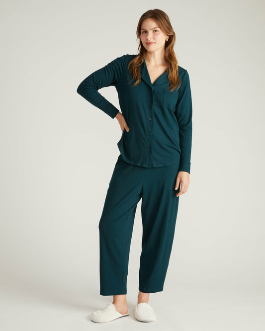 Universal Standard Panama Pajama Set - Deep Sea