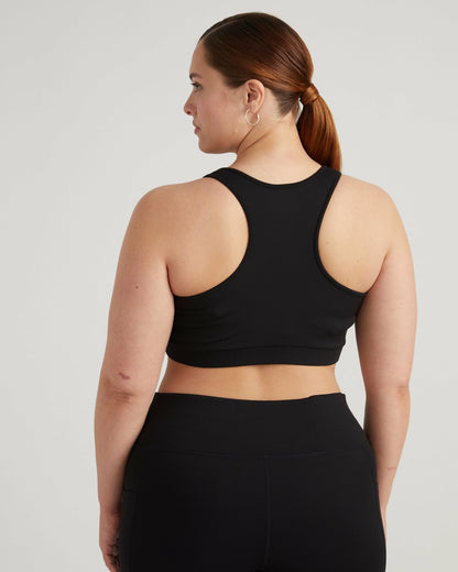 Universal Standard Next-to-Naked Racerback Sports Bra - Black