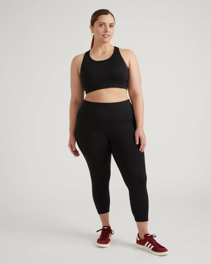 Universal Standard Next-to-Naked Racerback Sports Bra - Black