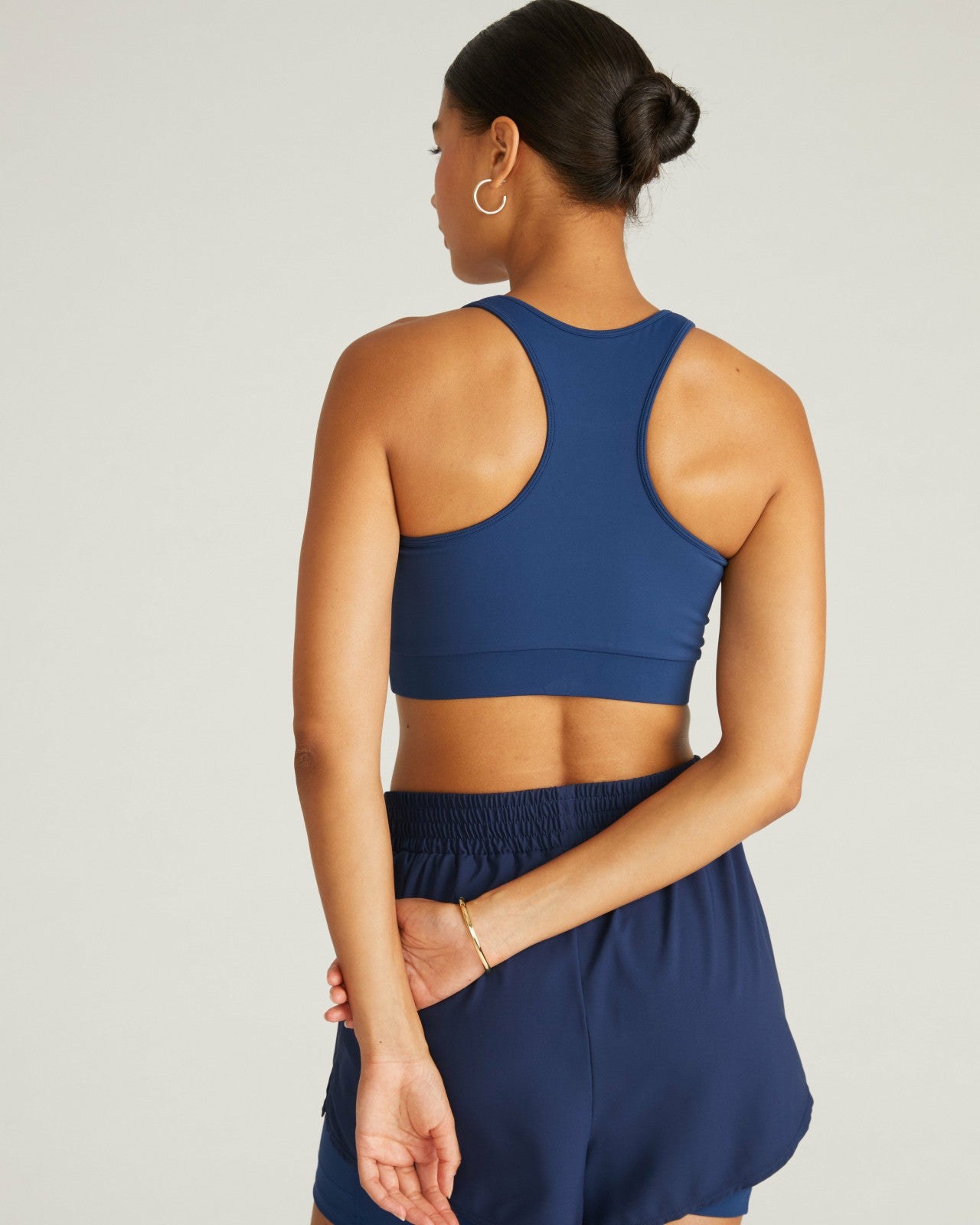 Universal Standard Next-to-Naked Racerback Sports Bra - Pageant Blue