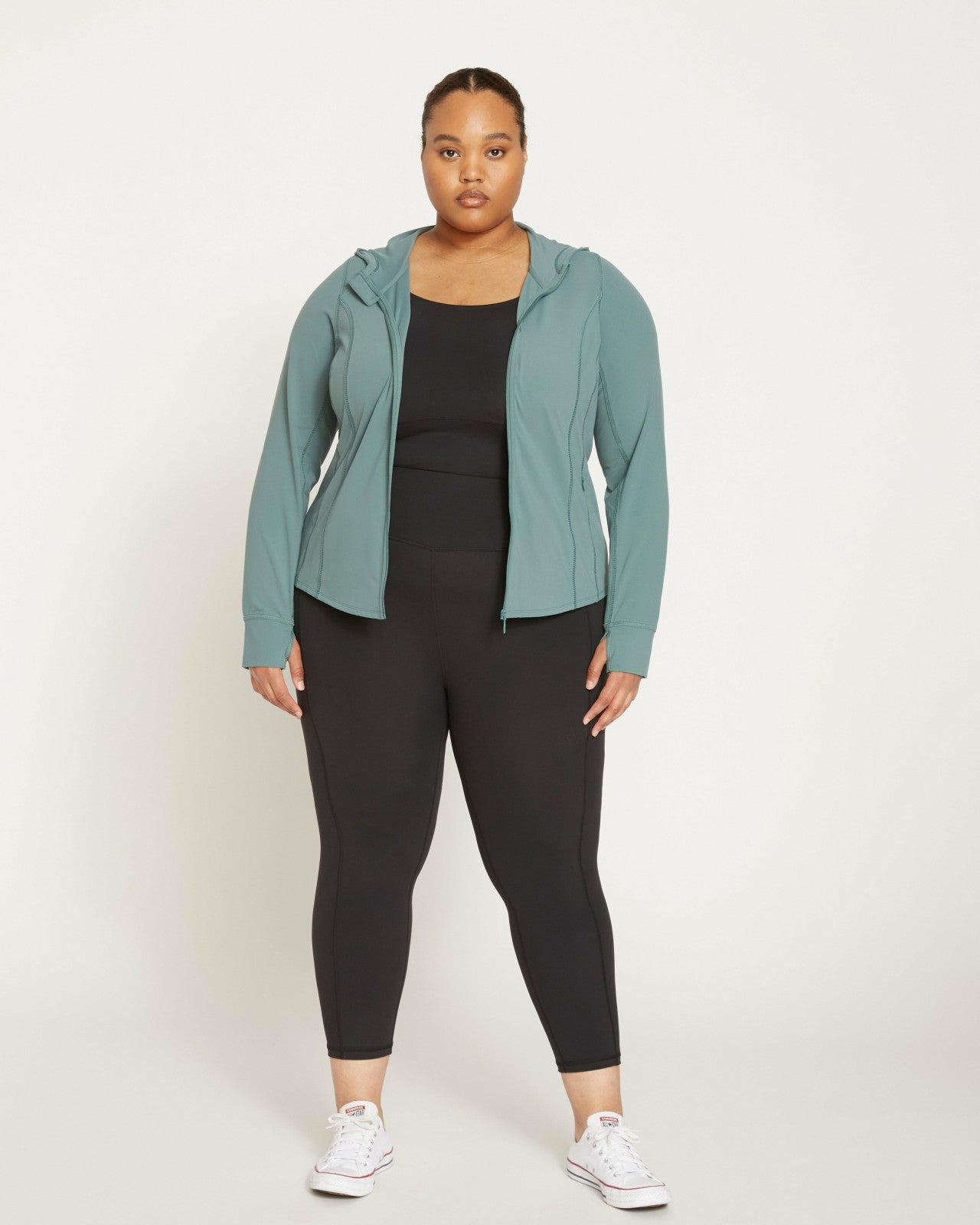 Universal Standard Next-to-Naked Cropped Pocket Legging - Black