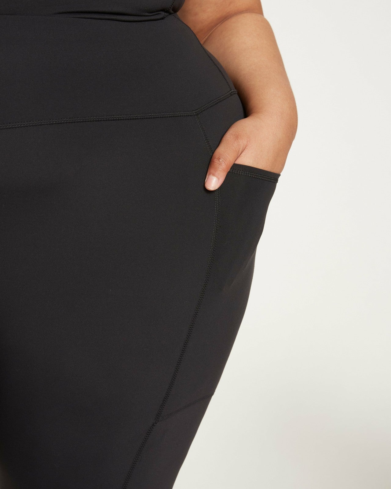 Universal Standard Next-to-Naked Cropped Pocket Legging - Black