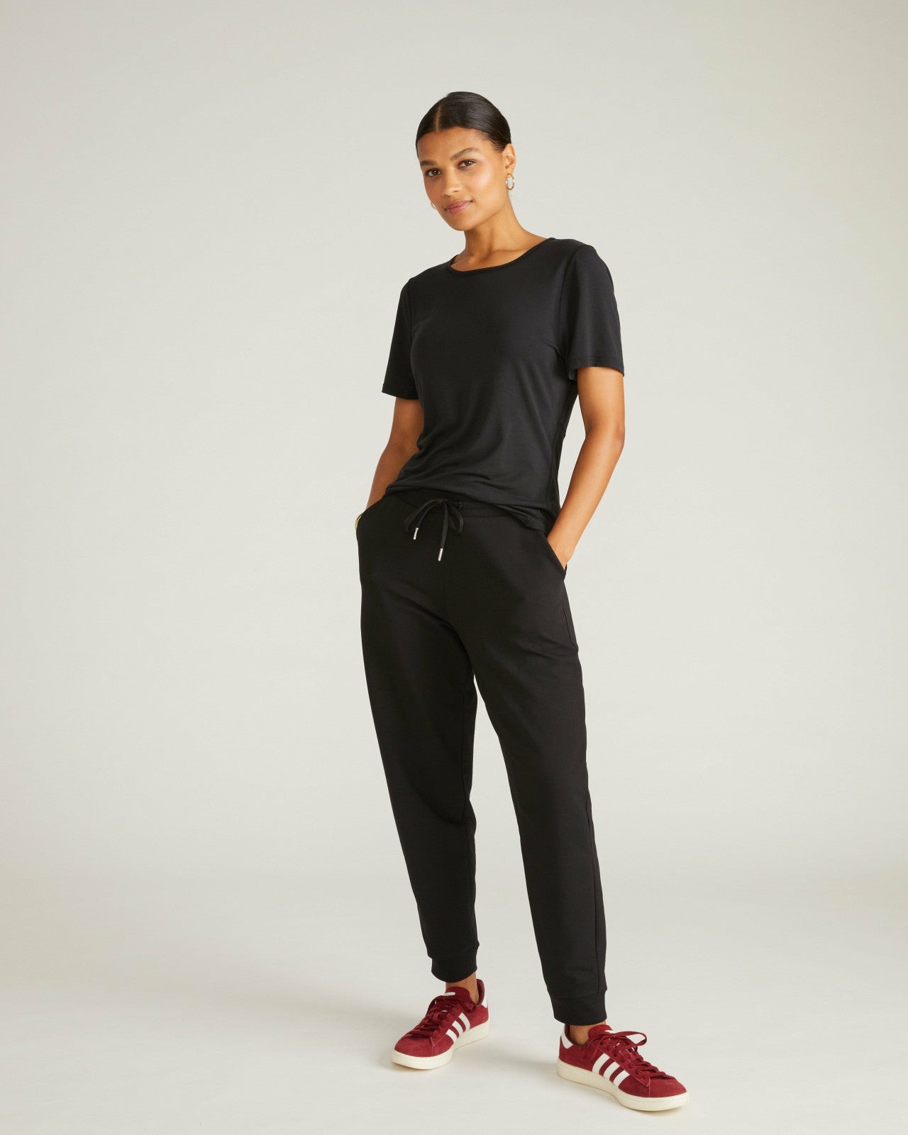 Universal Standard Mia Movement Tee - Black