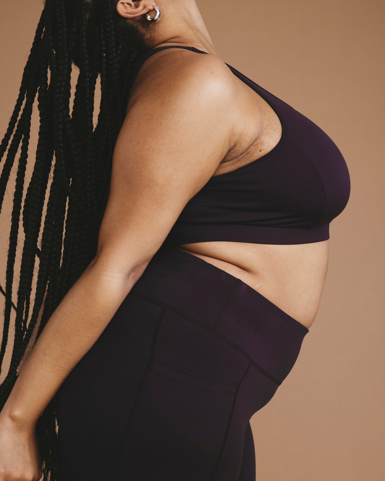Universal Standard Next-to-Naked Racerback Sports Bra - Purple Jewel
