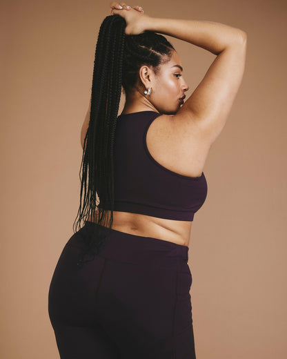 Universal Standard Next-to-Naked Racerback Sports Bra - Purple Jewel