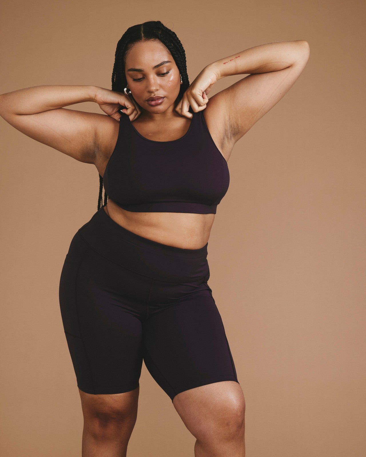 Universal Standard Next-to-Naked Racerback Sports Bra - Purple Jewel