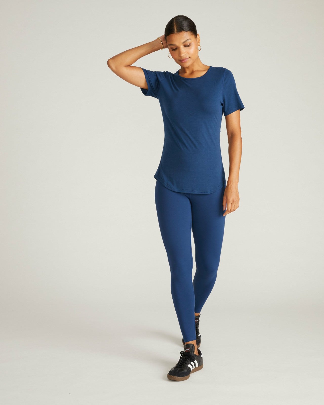 Universal Standard Mia Movement Tee - Pageant Blue