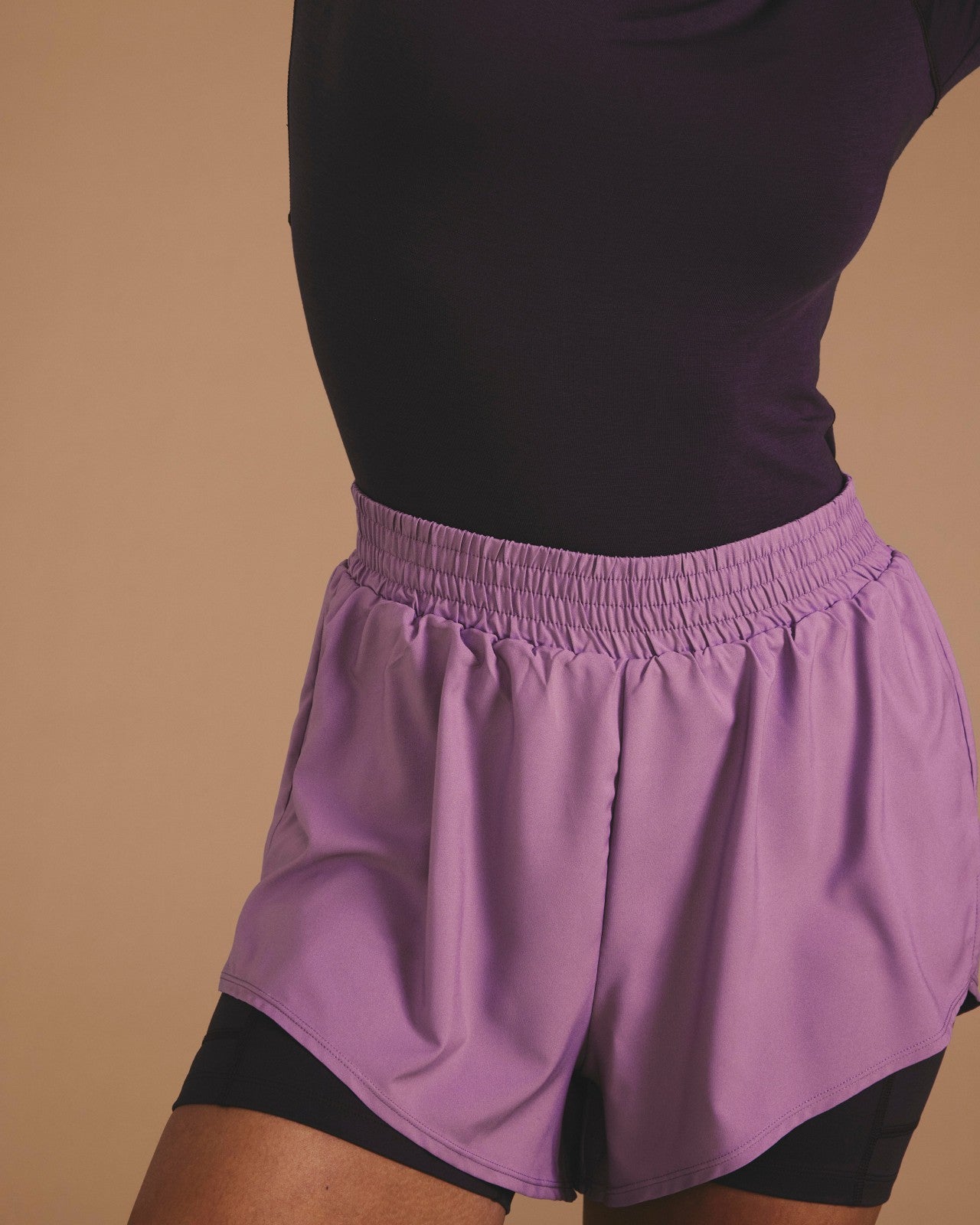 Universal Standard Rebel Active Shorts - Purple/Purple Jewel