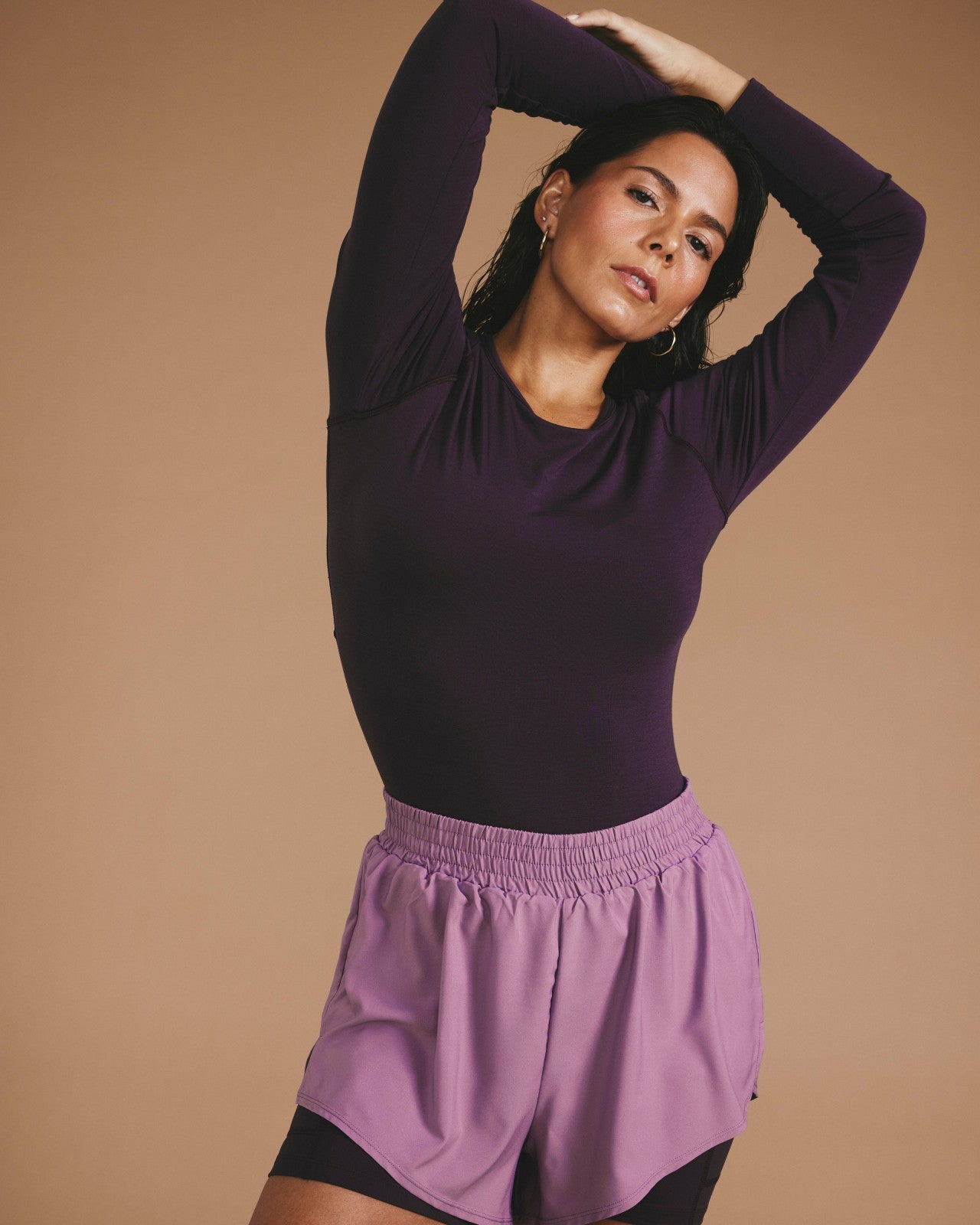 Universal Standard Rebel Active Shorts - Purple/Purple Jewel