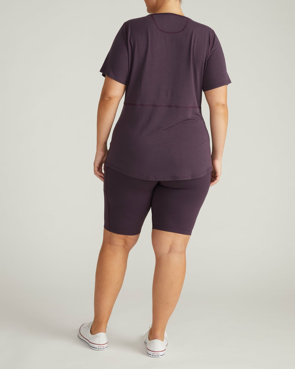 Universal Standard Mia Movement Tee - Purple Jewel