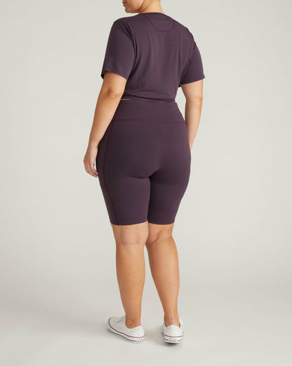 Universal Standard Next-to-Naked Bike Shorts - Purple Jewel