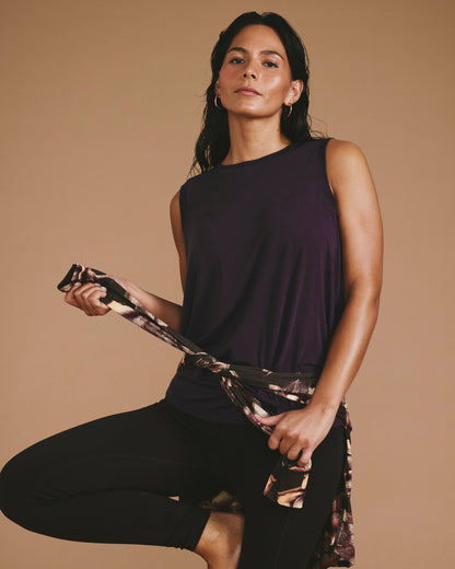 Universal Standard Mia Movement Tank - Purple Jewel