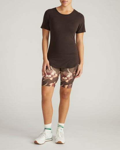 Universal Standard Mia Movement Tee - Deep Brown
