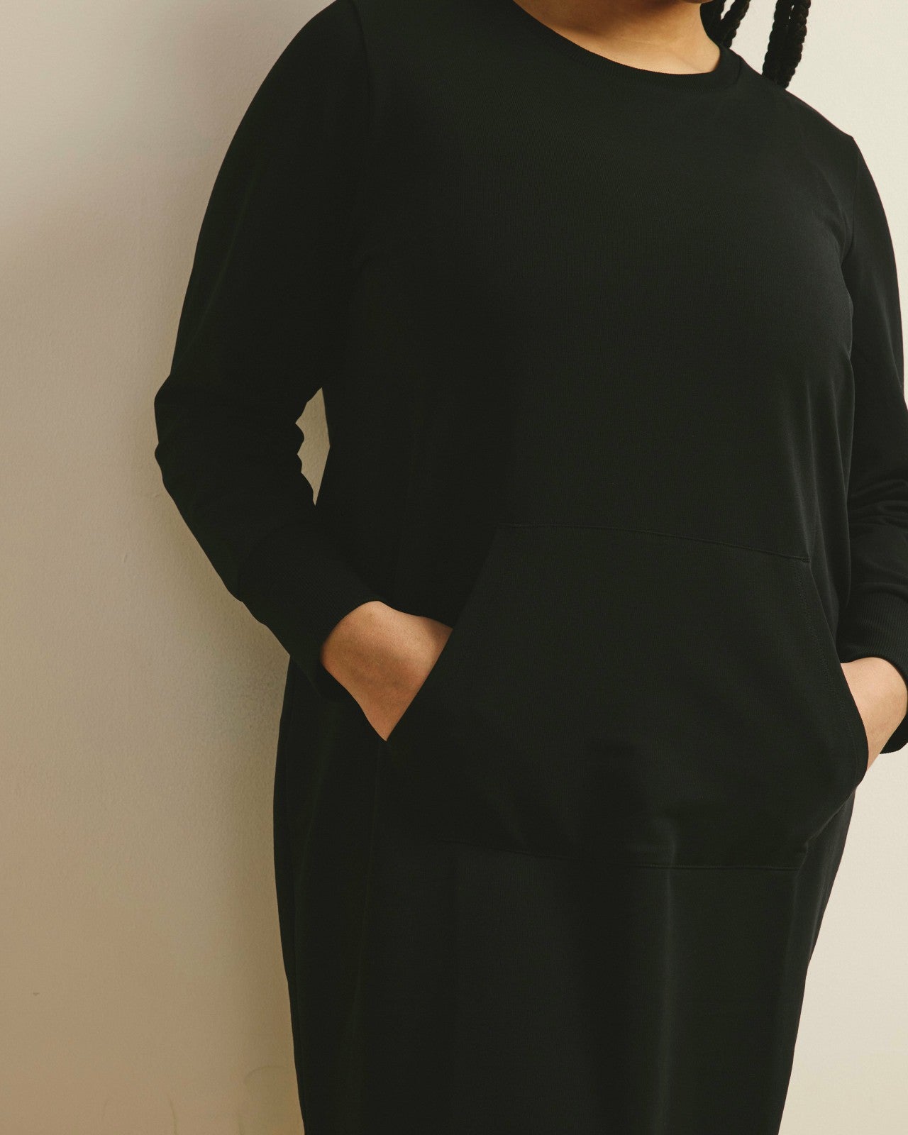 Universal Standard Bree Sweatshirt Dress - Black