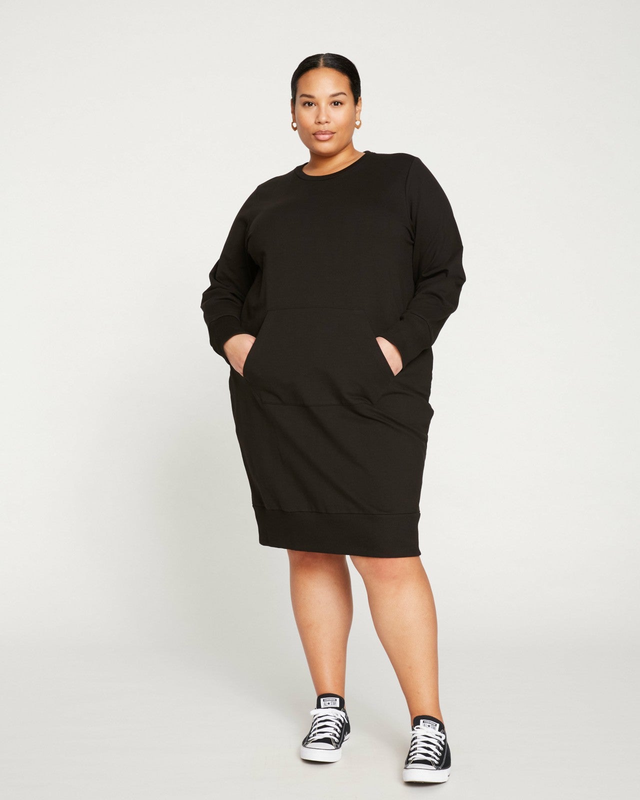 Universal Standard Bree Sweatshirt Dress - Black