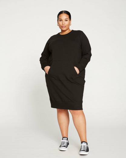 Universal Standard Bree Sweatshirt Dress - Black