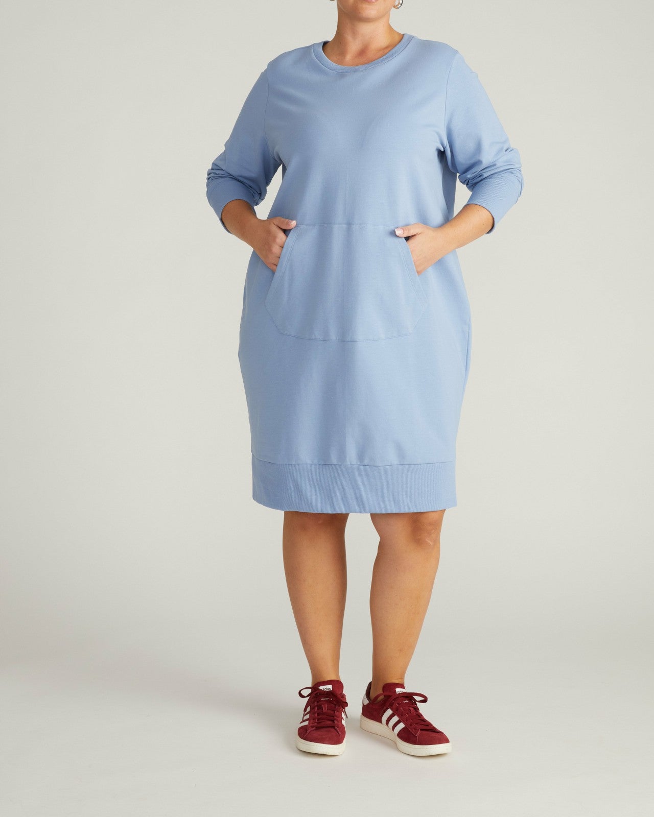 Universal Standard Bree Sweatshirt Dress - Graceful Blue