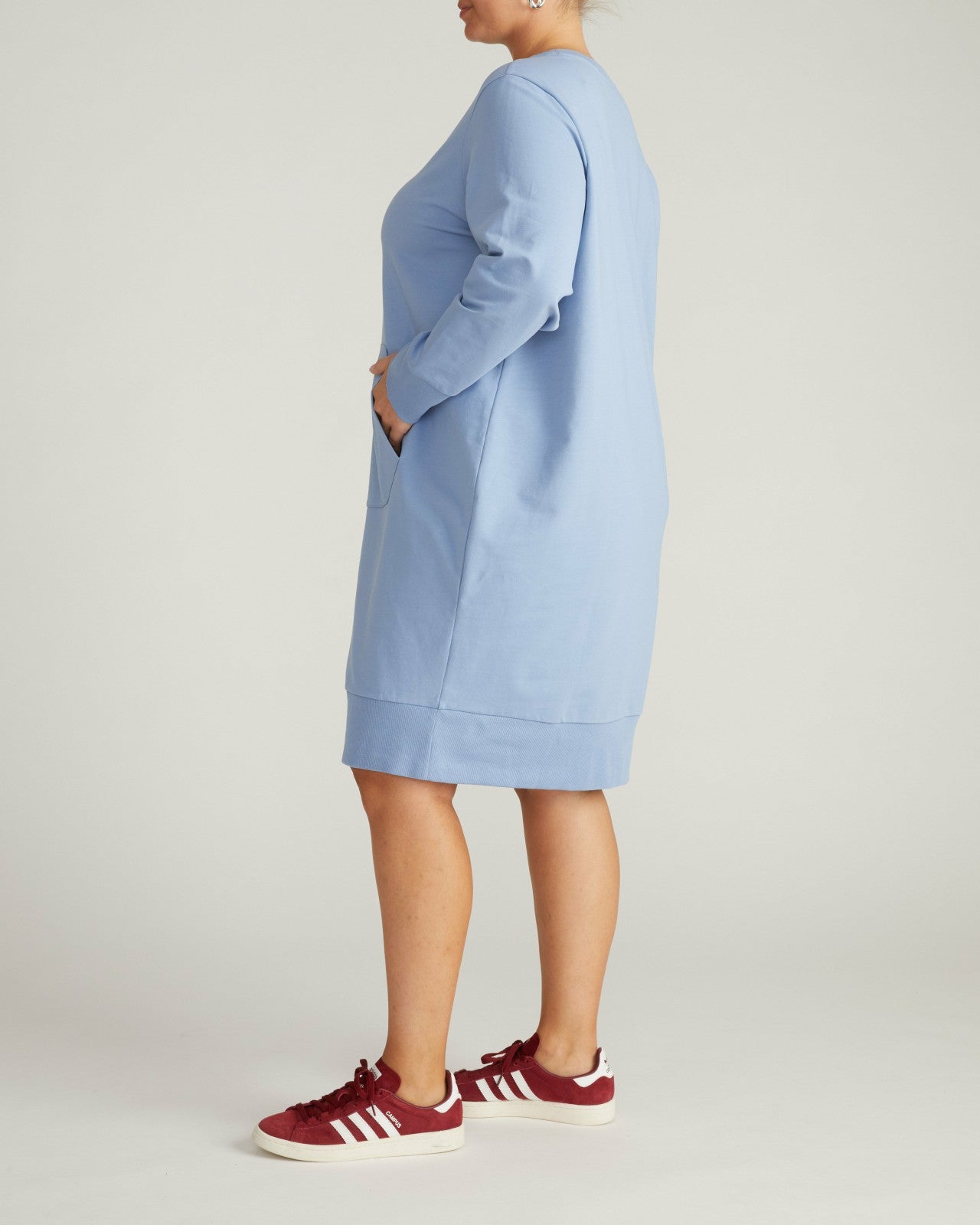 Universal Standard Bree Sweatshirt Dress - Graceful Blue