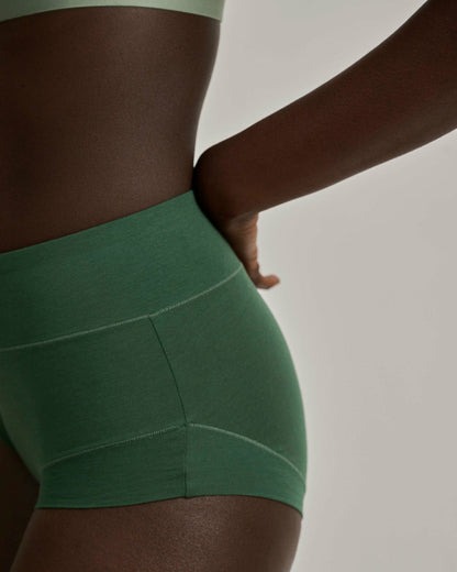 Universal Standard UltimateS Super Full Coverage High Rise Brief - Forest Green