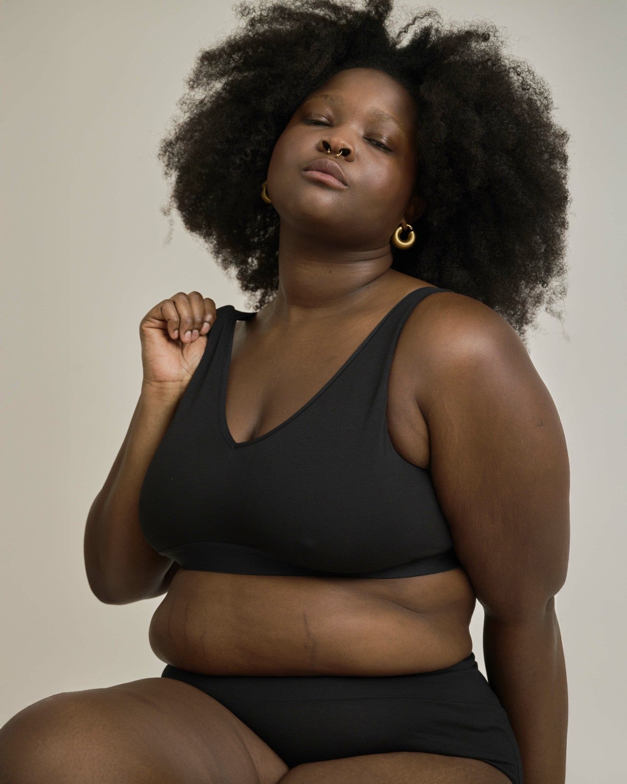 Universal Standard UltimateS Lounge Bra - Black