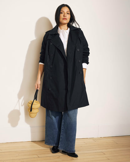 Universal Standard Derjon Trench Coat - Black
