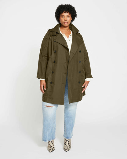 Universal Standard Derjon Trench Coat - Camo