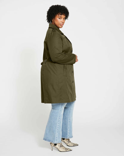 Universal Standard Derjon Trench Coat - Camo