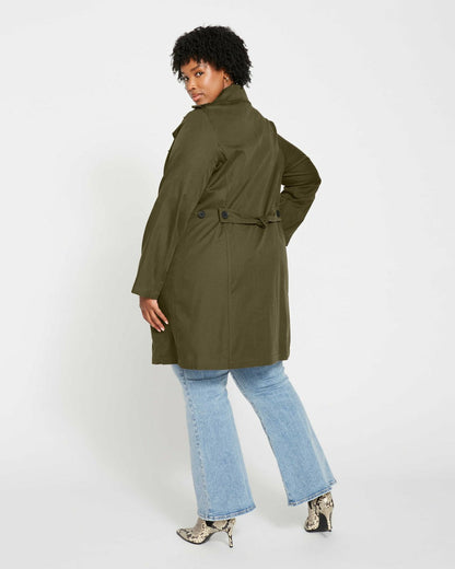 Universal Standard Derjon Trench Coat - Camo