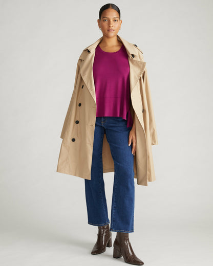 Universal Standard Derjon Trench Coat - Khaki
