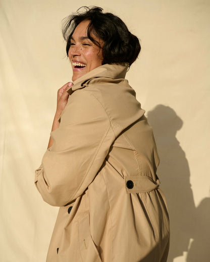 Universal Standard Derjon Trench Coat - Khaki