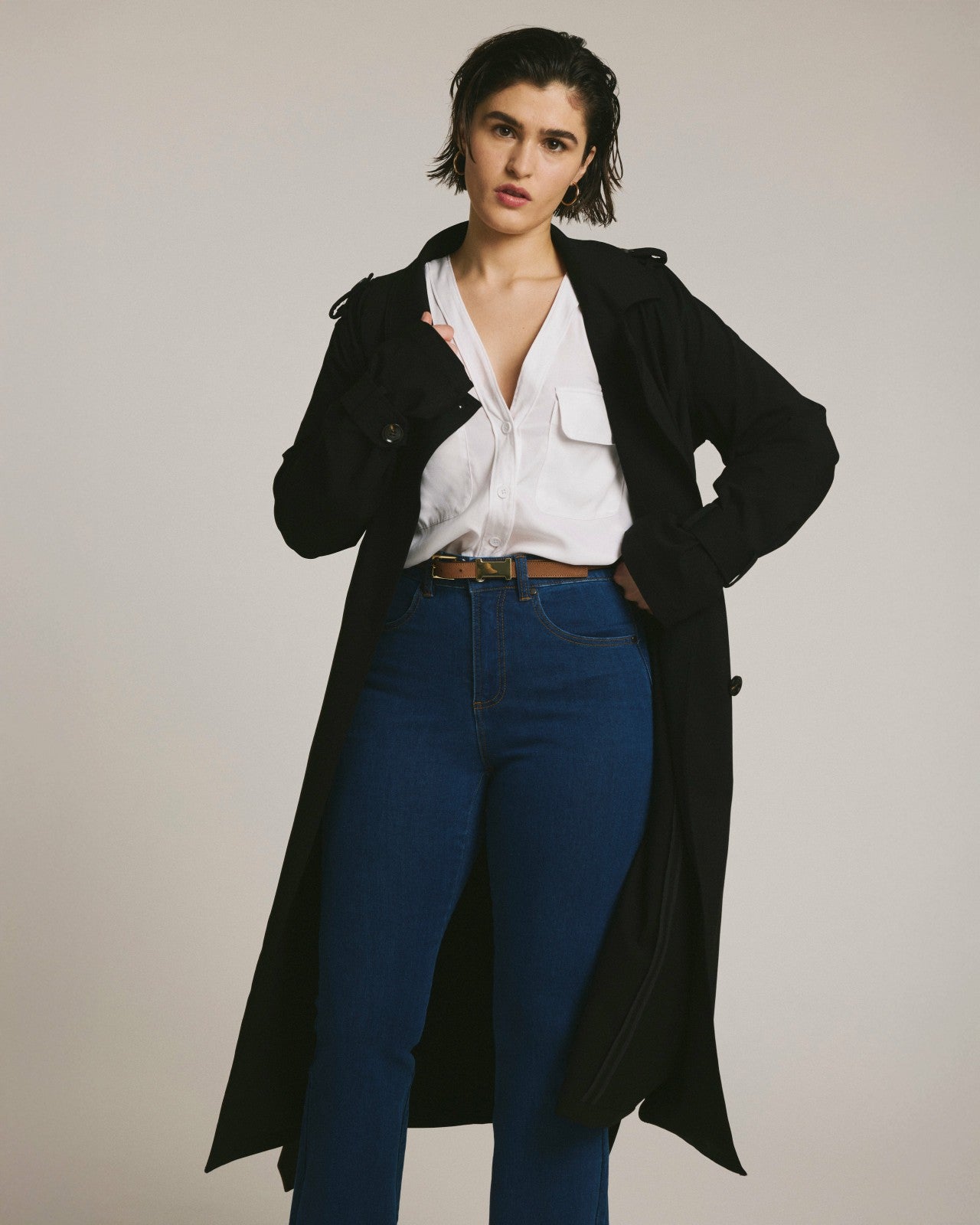 Universal Standard Henning x US Park Soft Trench - Black