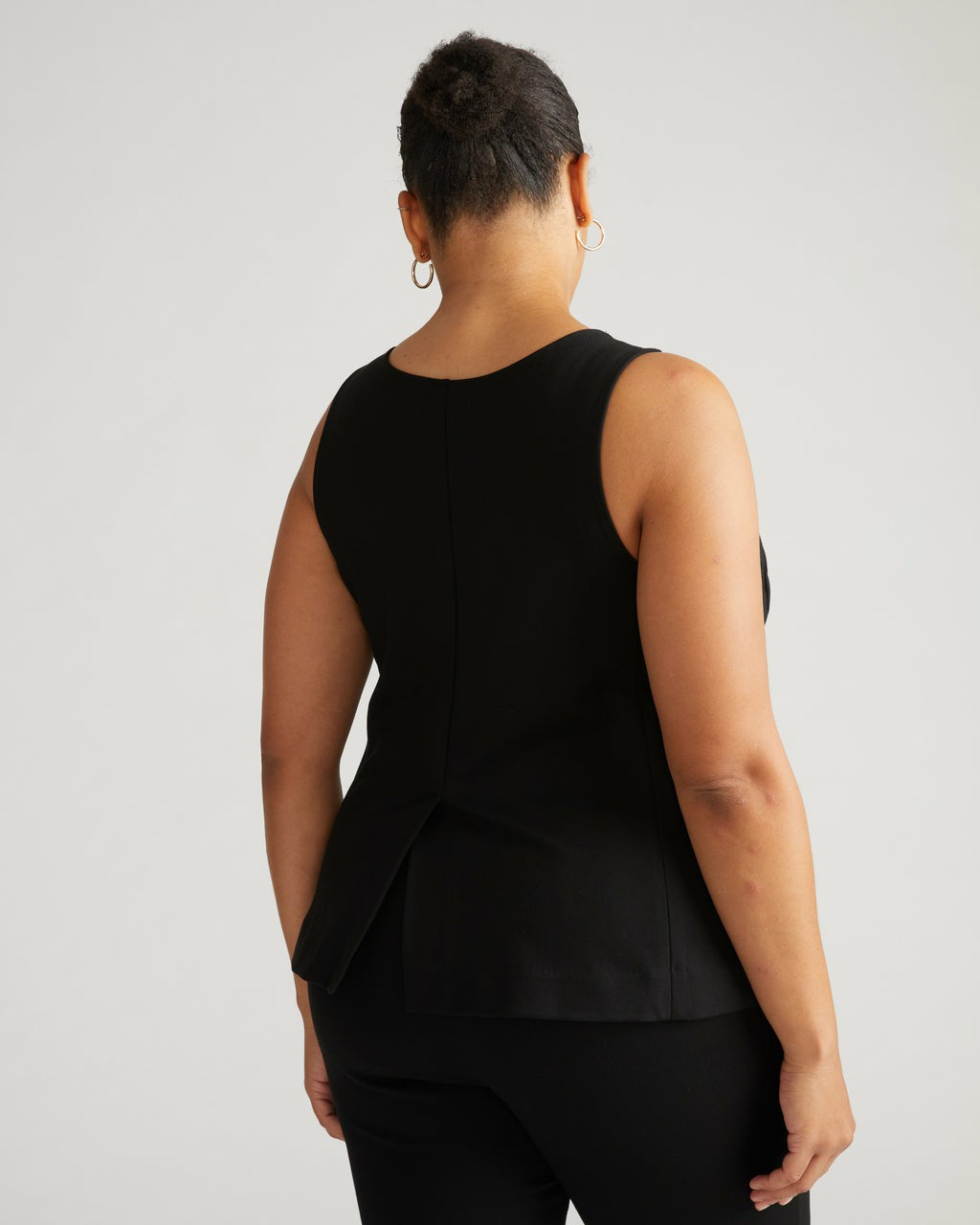 Universal Standard The Tailored Ponte Vest - Black