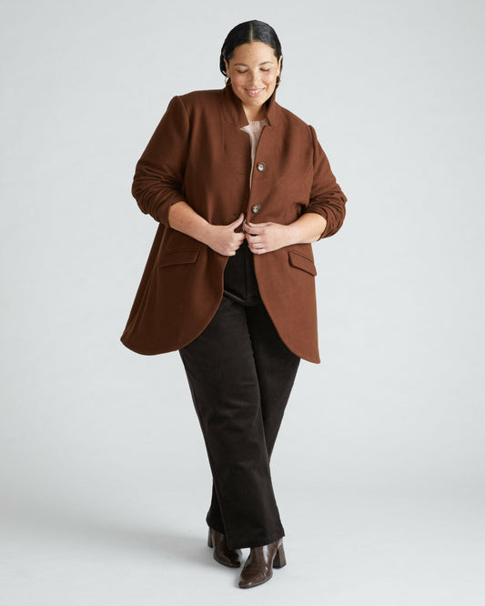 Universal Standard Beas Coat - Grizzly