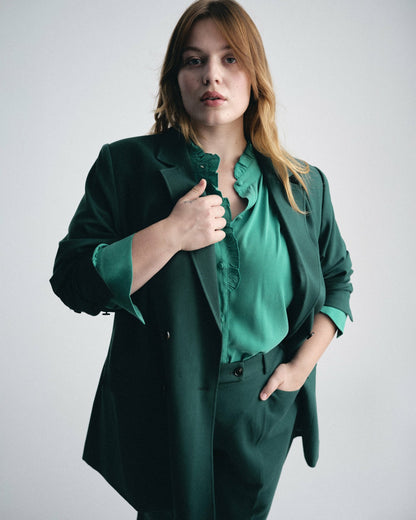 Universal Standard All Day Warren Double Breasted Blazer - Botanic