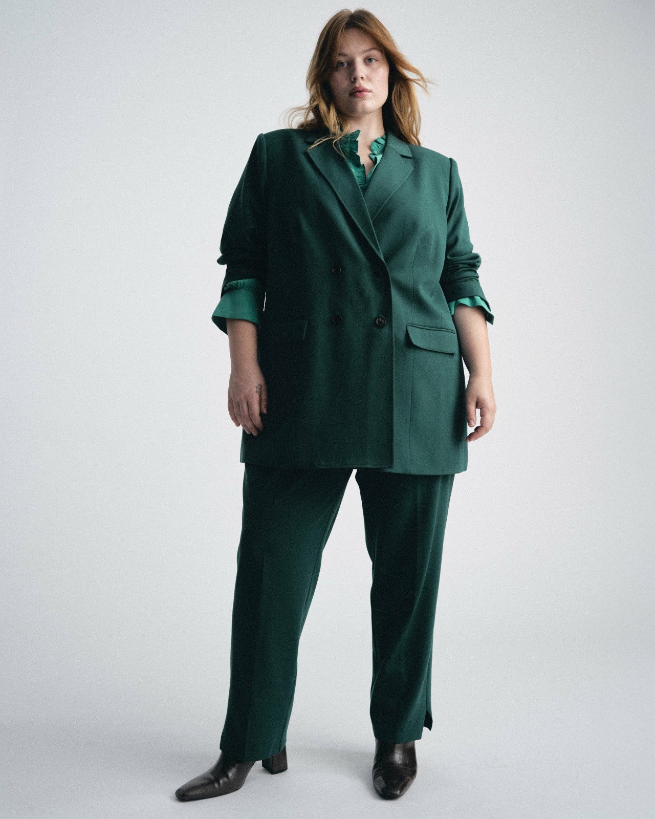 Universal Standard All Day Warren Double Breasted Blazer - Botanic