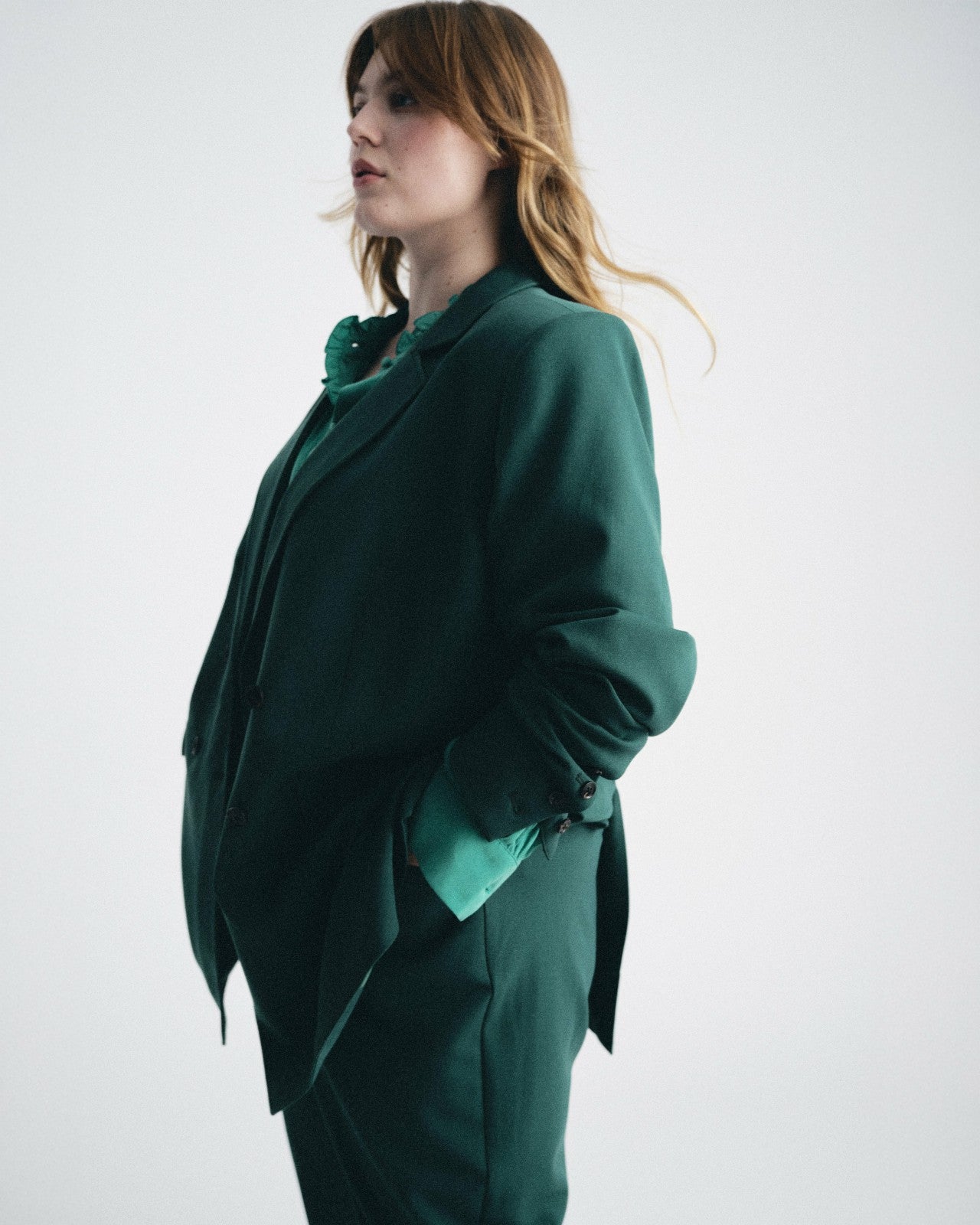 Universal Standard All Day Warren Double Breasted Blazer - Botanic