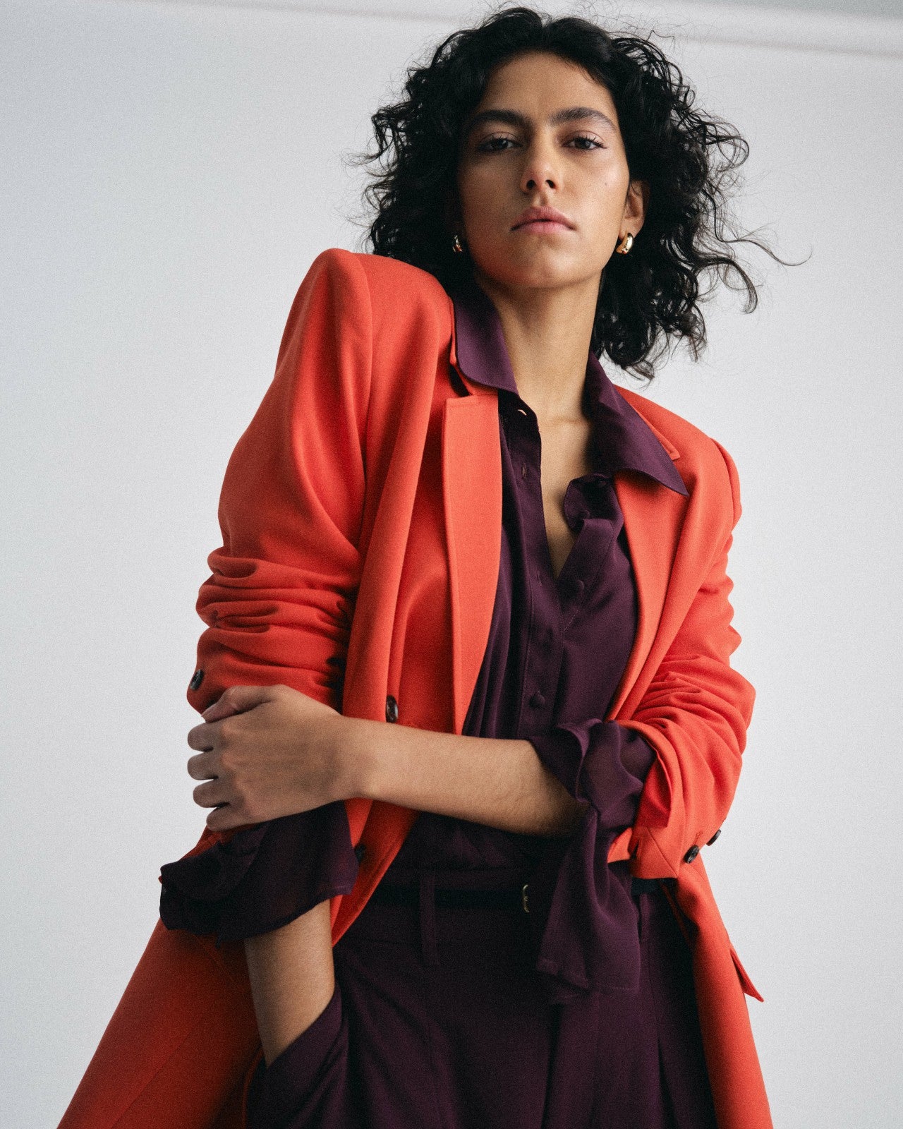 Universal Standard All Day Warren Double Breasted Blazer - Poppy