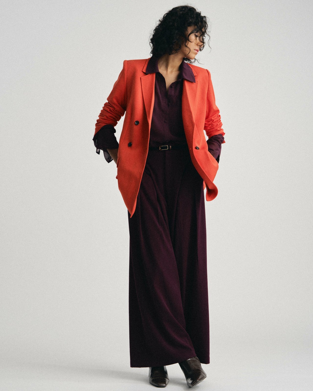 Universal Standard All Day Warren Double Breasted Blazer - Poppy