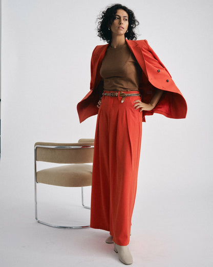 Universal Standard All Day Warren Double Breasted Blazer - Poppy