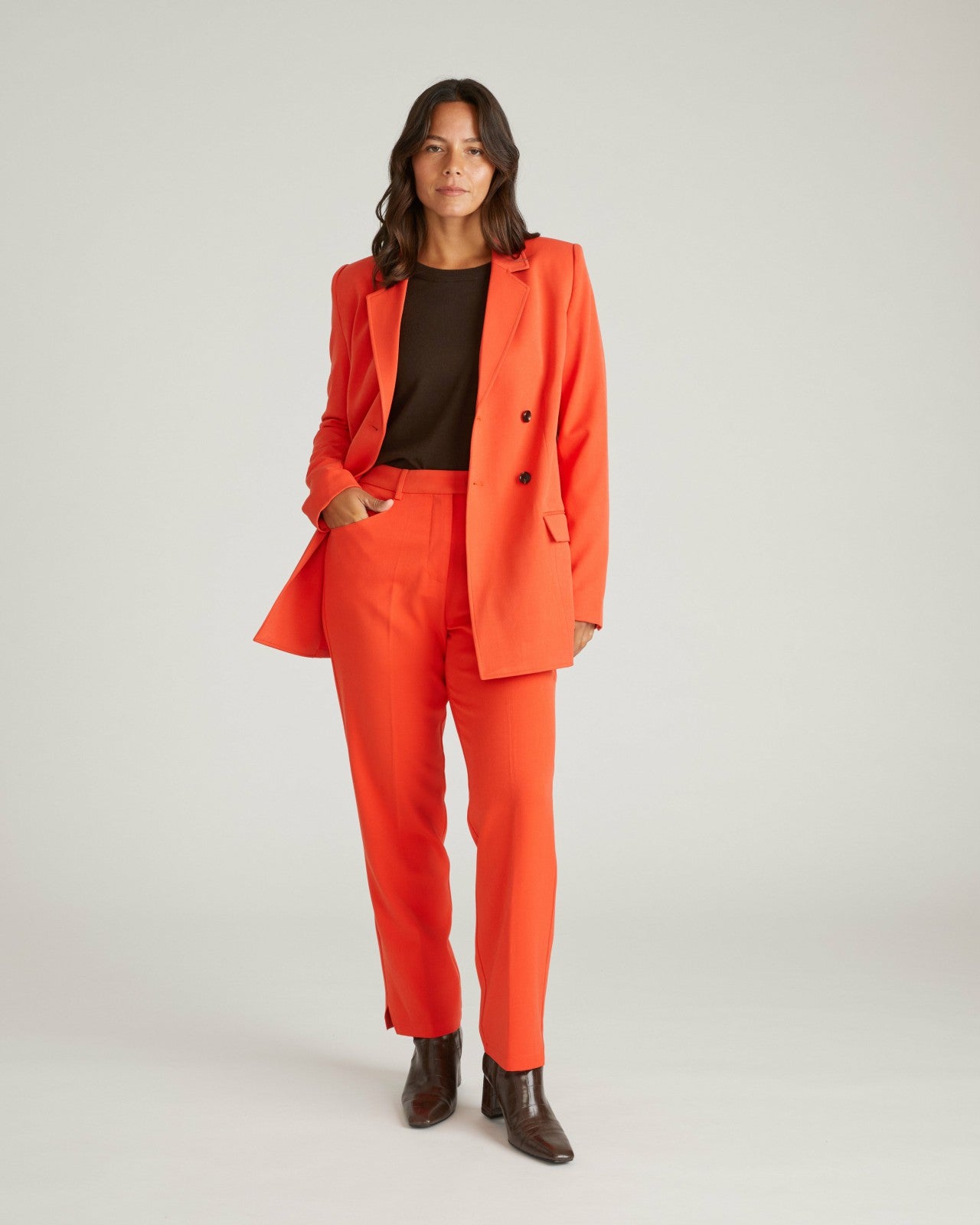 Universal Standard All Day Warren Double Breasted Blazer - Poppy
