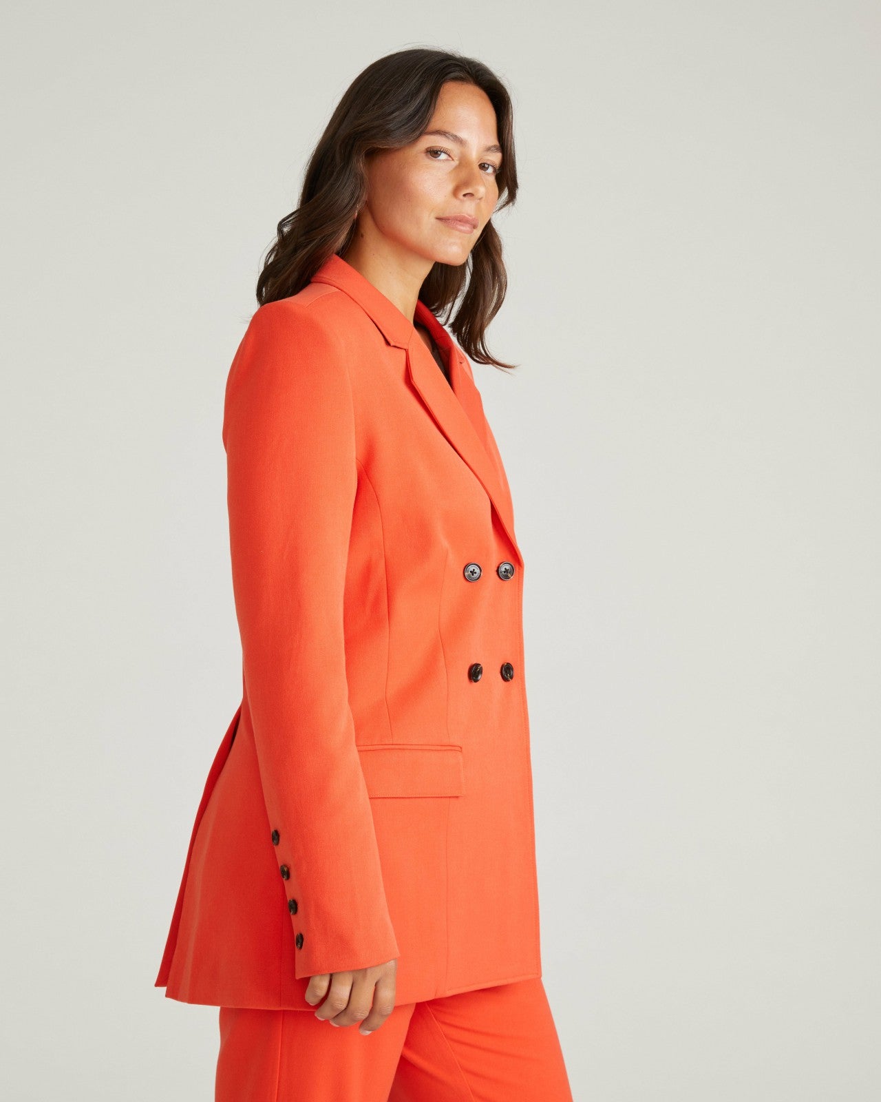 Universal Standard All Day Warren Double Breasted Blazer - Poppy