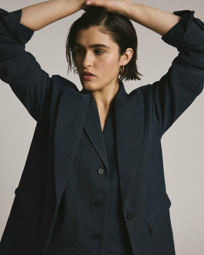 Universal Standard Edwin Denim Look Vest - Dark Indigo
