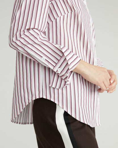 Universal Standard Henning x US Madison Shirt - Lilac Multi Stripe