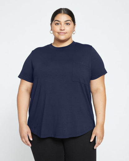 Universal Standard Garcon Tee - Classic Navy