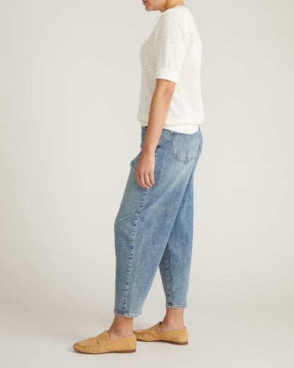 Universal Standard Rosie Pointelle Sweater Top - White