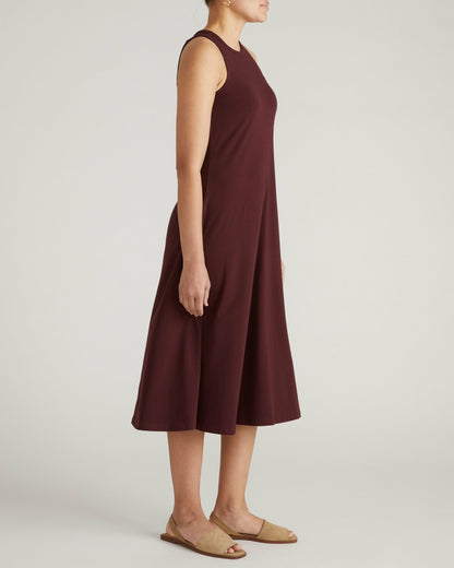 Universal Standard Sardinia Tank Dress - Black Cherry
